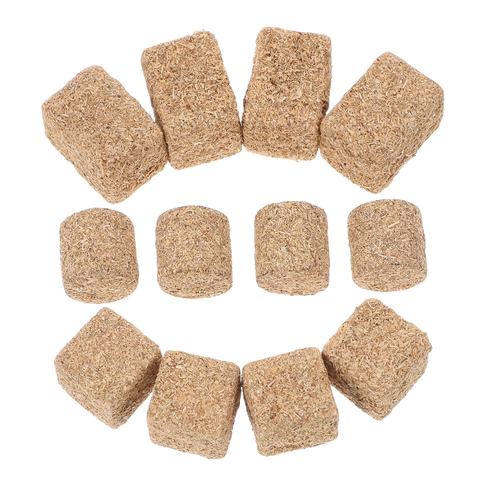 Veemoon 12Pcs Mini Hay Bale Models Dollhouse Straw Bales for Miniature Farm Scene Decor Fake Haystack Ornaments for Autumn Harvest and Diy Garden Layout