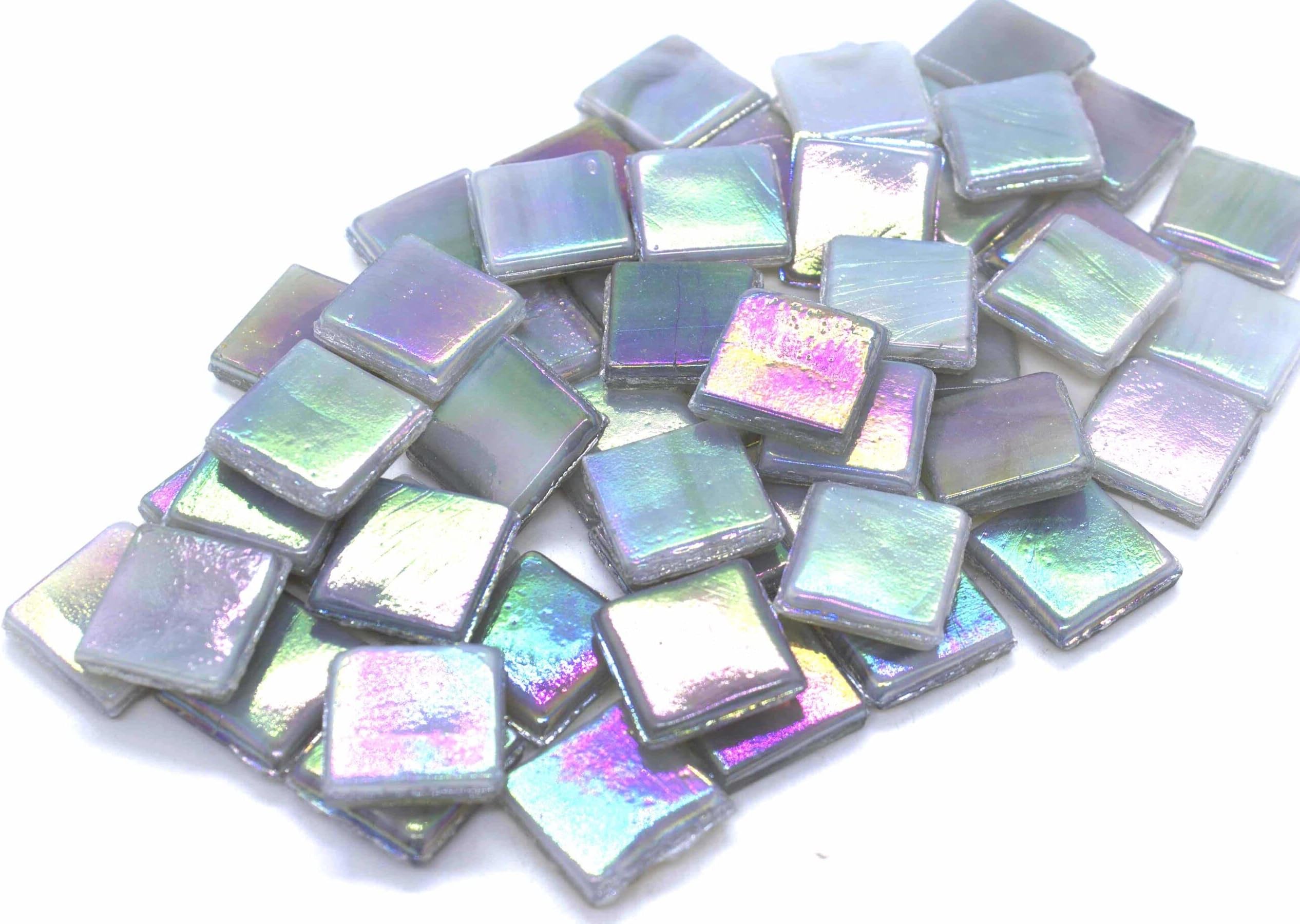 Sai Mosaic ArtCoral Shark Gray HK036 Glass Mosaic 15x15mm Tiles 100 gm Pack