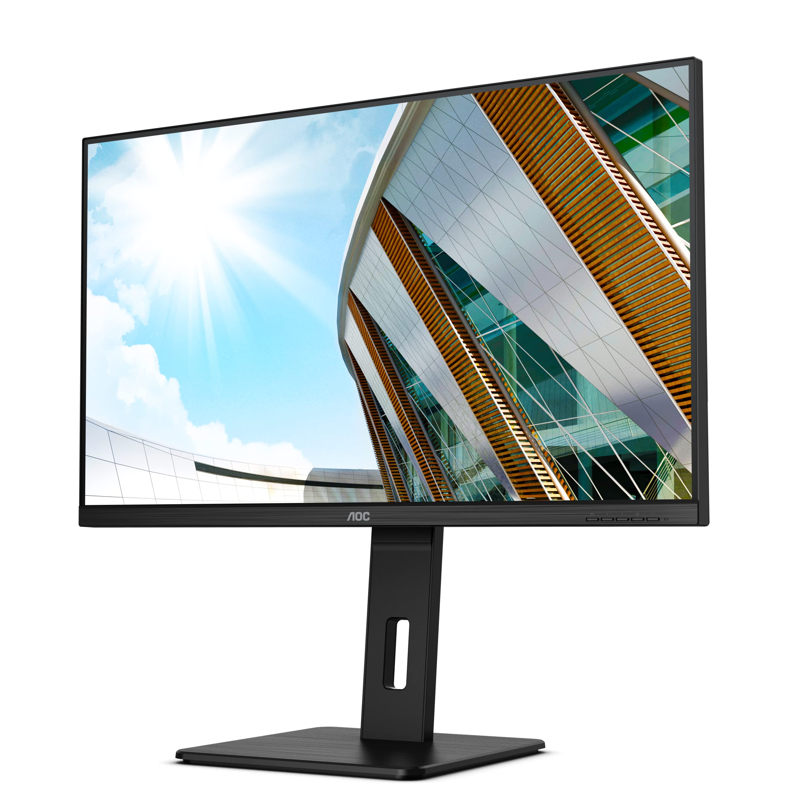 AOCU32P2-32 Inch 4K Monitor, 60Hz, 4ms, VA, USB Hub, Height Adjust, Flicker Free, Speakers (3840x2160 @ 60Hz, 350cd/m², HDMI 2.0 x 2, DisplayPort 1.2 x 1 / USB 3.2 x 4)