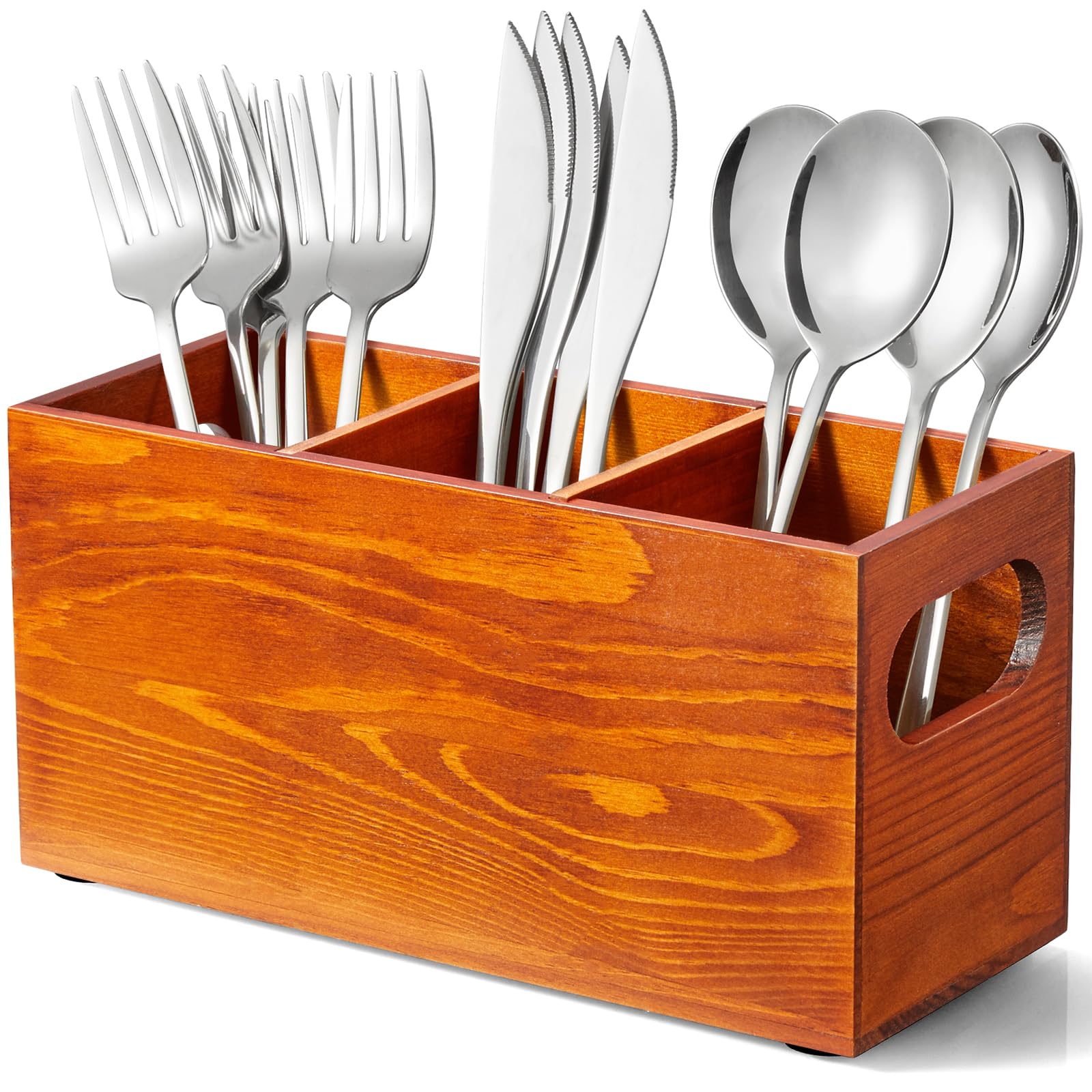 Porte-ustensiles En Bois Pour Couverts , Organisateur On