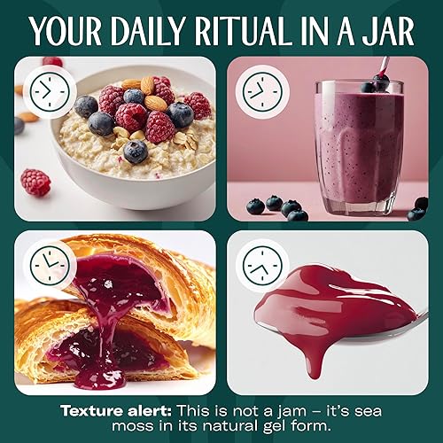Miniatura 10 de TrueSeaMoss Wildcrafted - Gel de musgo marino irlandés  Nutritiva masa marina cruda rica en minerales, proteínas y vitaminas  Musgo marino