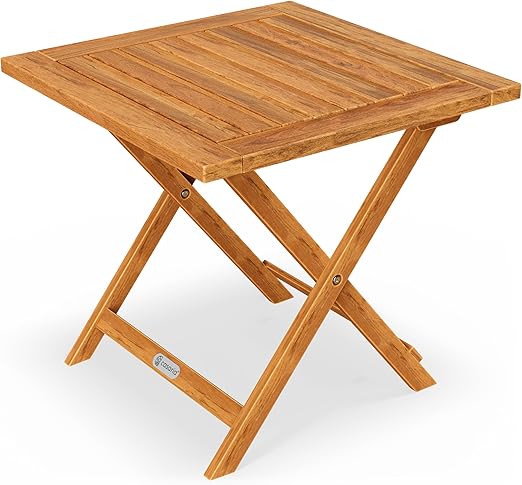 Casaria mesa plegable acacia 46 x 46