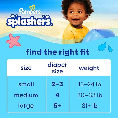 Miniatura 10 de Pampers Splashers - Pañales de natación talla S 20 unidades