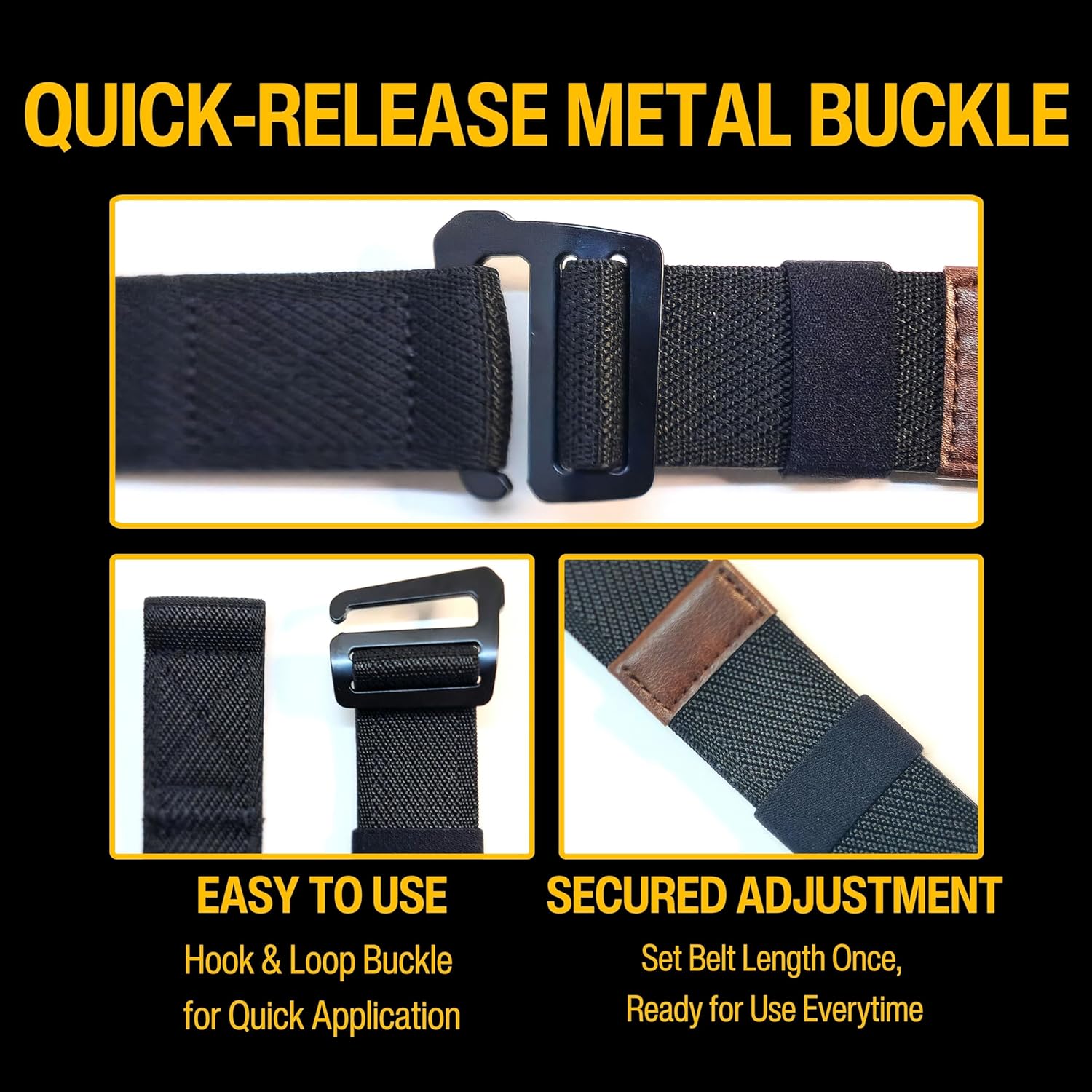 Hybrid Tactical Belt | 1.5” Everyday Carry Belt – Adjustable, Secure, & Comfortable Equipment Support - Image 6