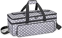 Vista 8 de LUXJA Estuche de transporte de doble capa con bolsillo para alfombrilla de corte para Cricut Maker 4, Maker 3, Explore 4, Explore 3, Explore Air 2