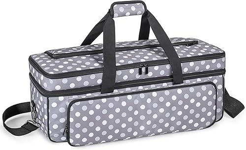 Miniatura 8 de LUXJA Estuche de transporte de doble capa con bolsillo para alfombrilla de corte para Cricut Maker 4, Maker 3, Explore 4, Explore 3, Explore Air 2,