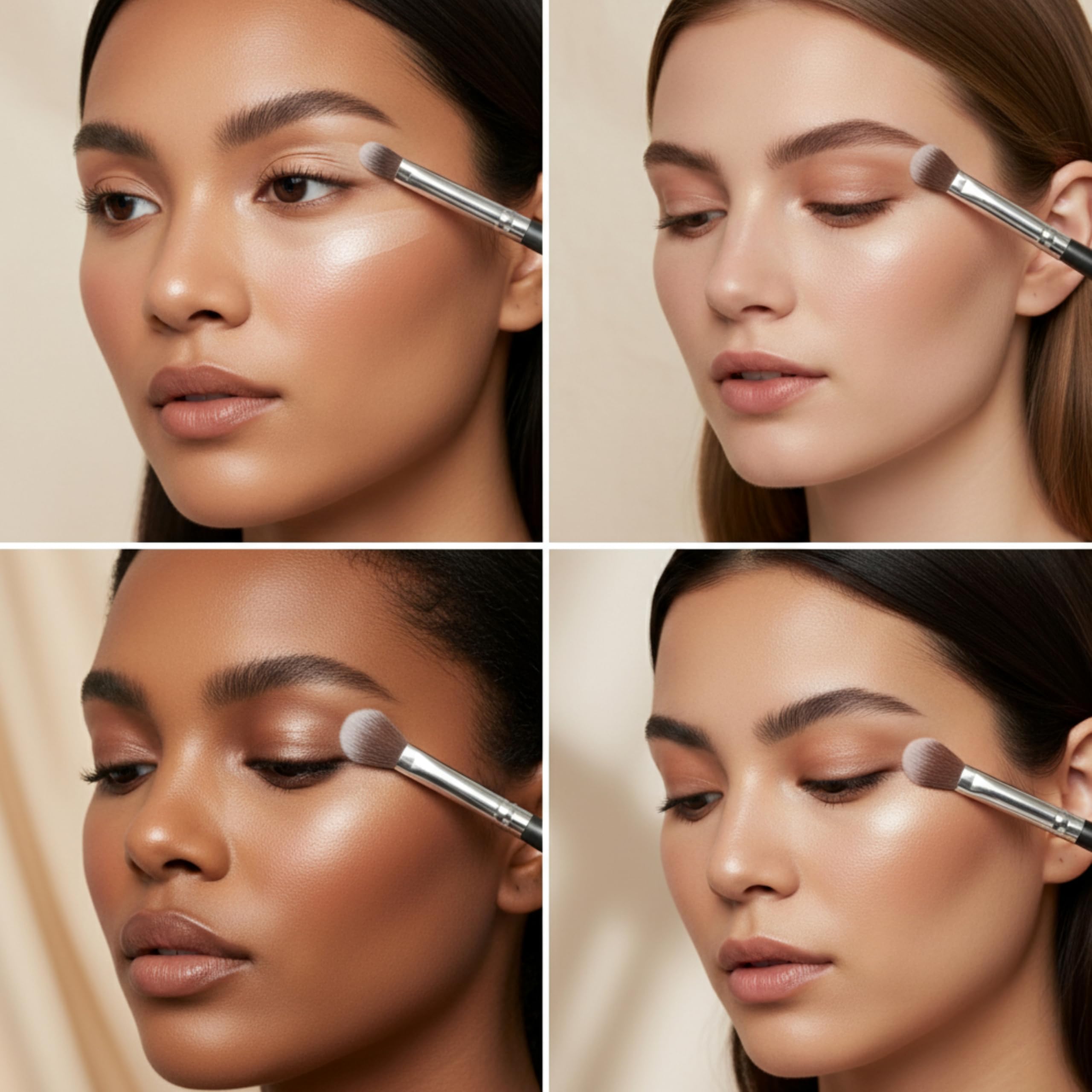 London Prime - Set di 26 pennelli professionali da trucco con cintura, per viso, occhi, labbra e sfumature, con setole morbide, kit da viaggio per fondotinta, correttore, fard, ombretto