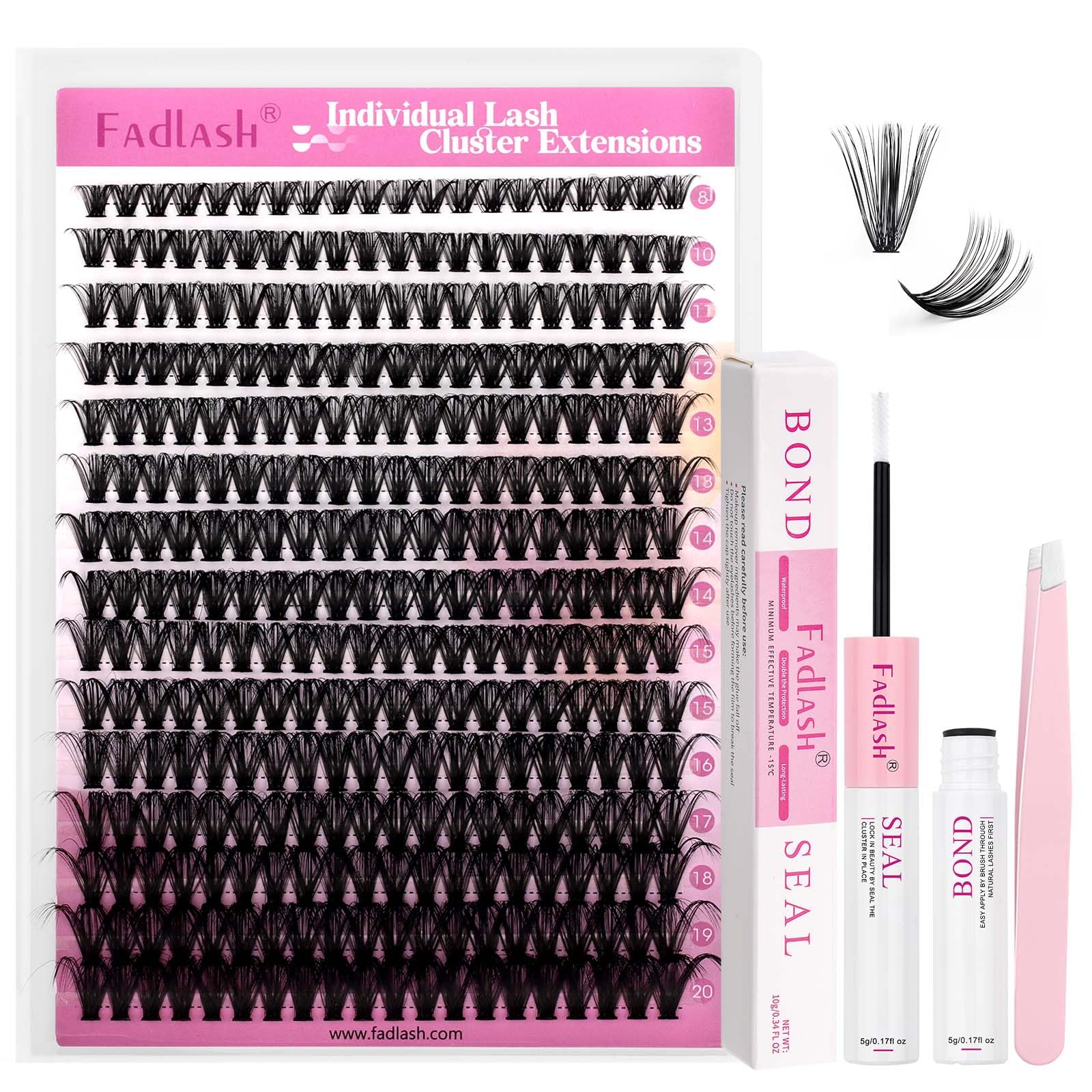 FADLASH Lash 120pcs 0.07mm D Curl 8-16mm 40D Mixed Trays Customizable DIY Eyelash Extensions for Beginners — view 128
