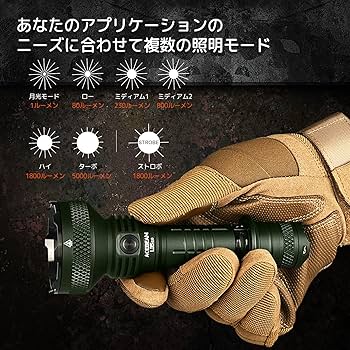 Amazon.co.jp: ACEBEAM L35 2.0 懐中電灯 5000ルーメン 高輝度