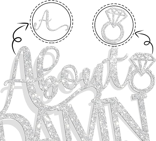 Miniatura 6 de Acerca de Damn Time - Decoración divertida para tartas, boda, compromiso, despedida de soltera, suministros de decoración de fiesta de feliz