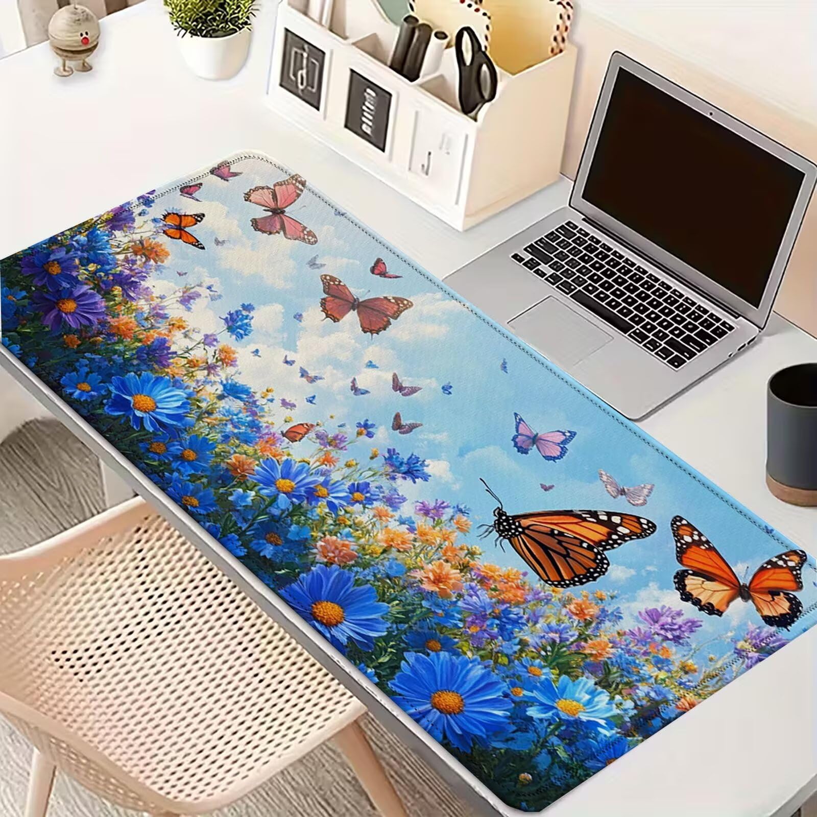 Tappetino Mouse 900x450mm | Superficie Ultra-Liscia, Farfalla 0-z338