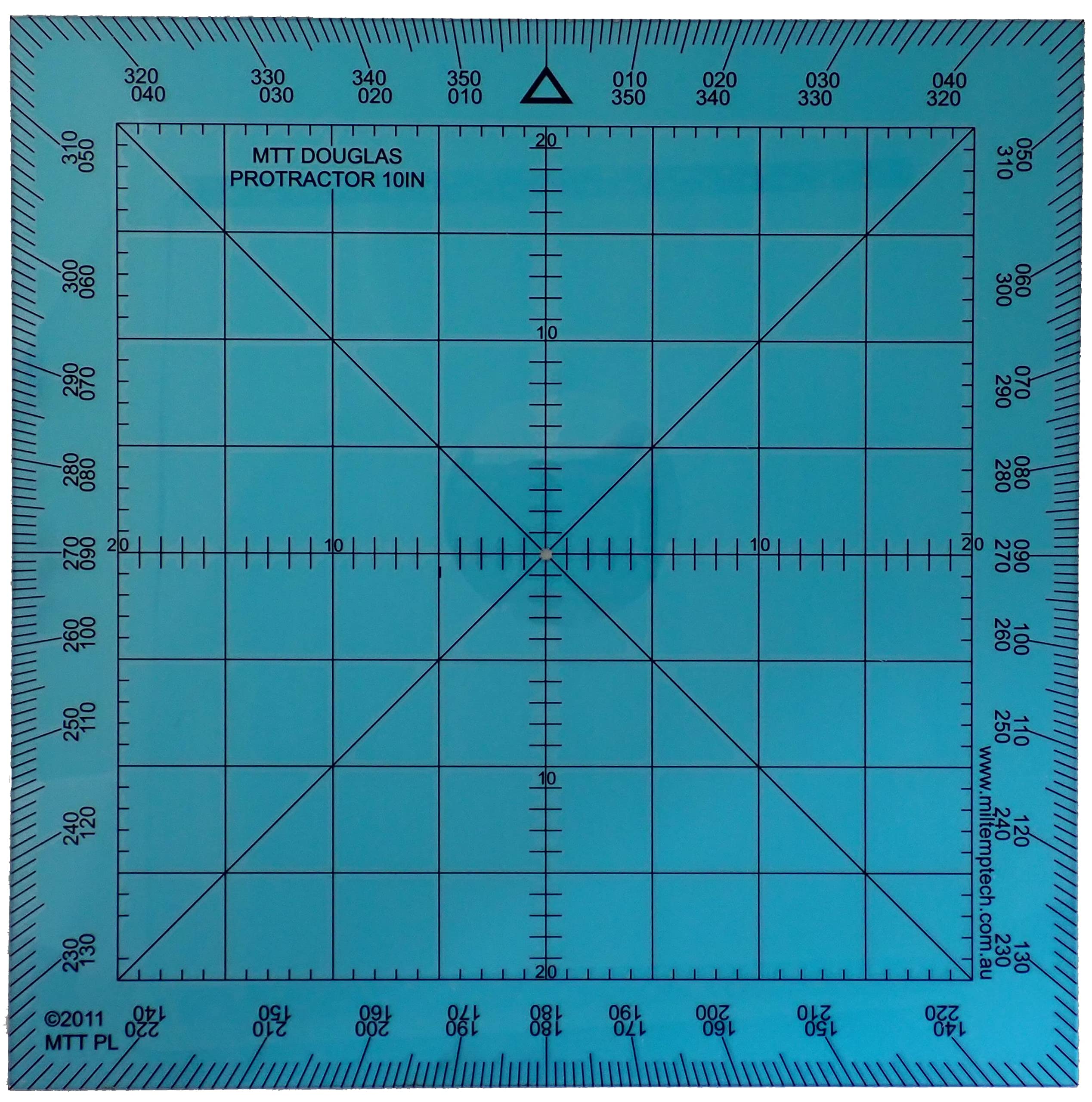 Douglas Protractor Graduated in Degrees for Angle Measurements and map Plotting for Outdoor, Marine or air Navigation, Hiking, Orienteering and Survival