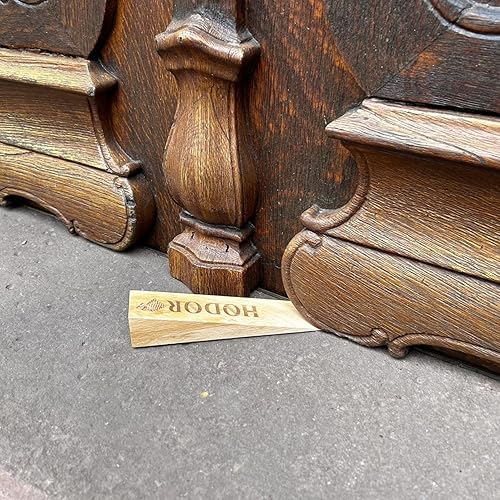 Miniatura 6 de Hodor - Tope de puerta XL de madera de haya natural antideslizante cuña de goma GoT con signo de marca más grande que nunca