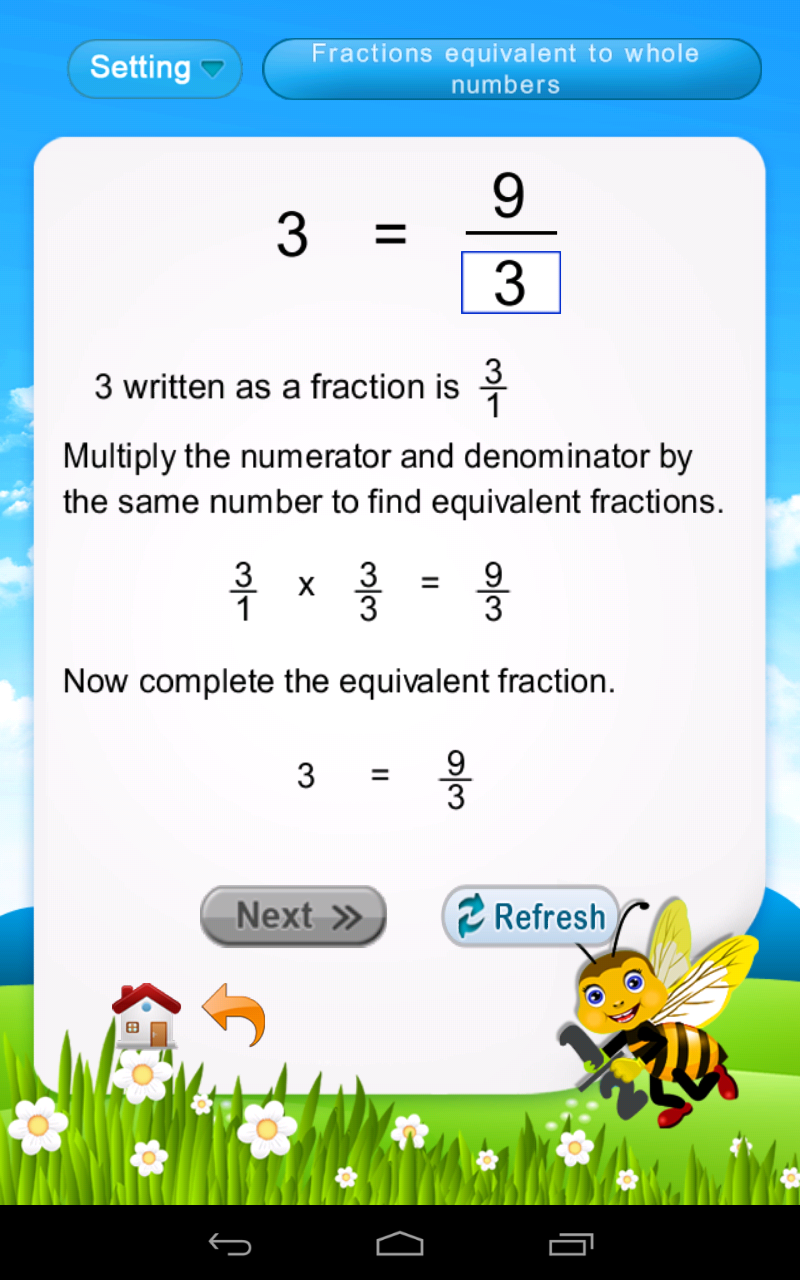 Fractions for the 2nd grade - App on Amazon Appstore