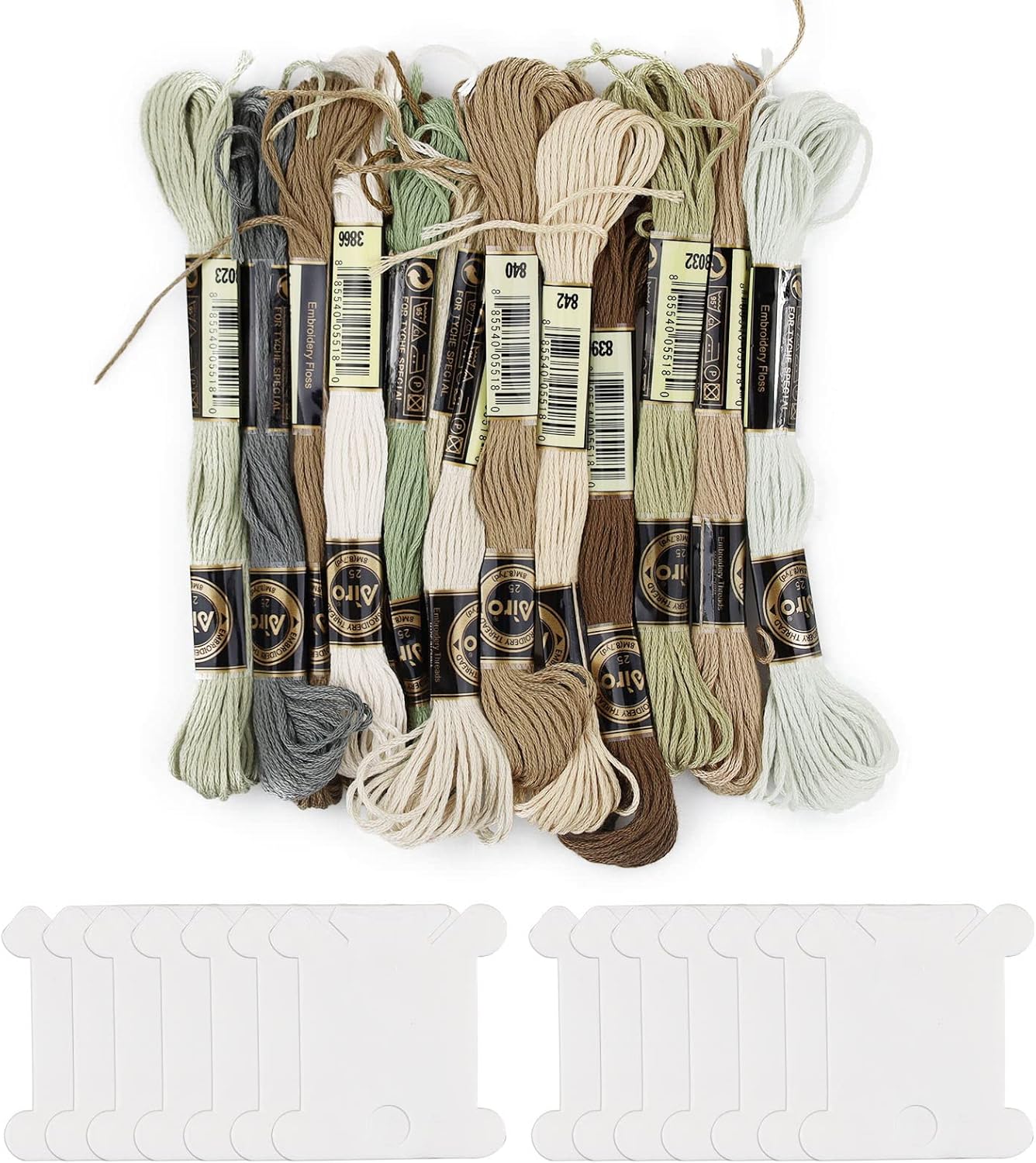 SZCXDKJ Brown Embroidery Threads,Sewing Thread Kit Embroidery Threads ...