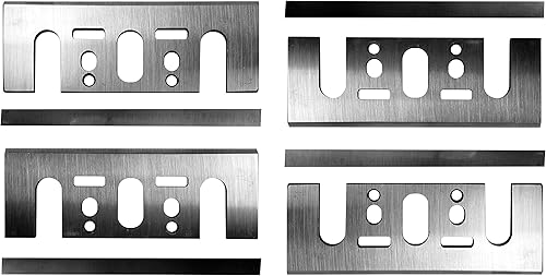 Miniatura 4 de Makita Paquete de 2 8 piezas - Juego de cuchillas de cepillado de 3 1 4 de doble borde para cepilladoras - Corte para madera dura - Carburo de