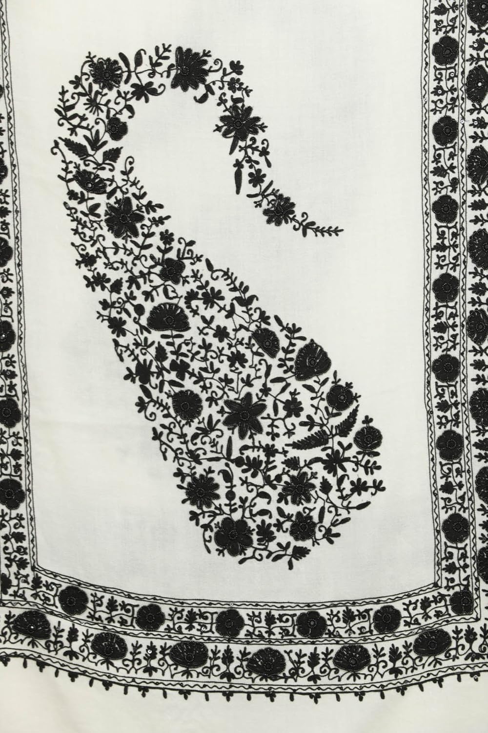 Exotic India Ari Stole from Amritsar with Embroidered-B