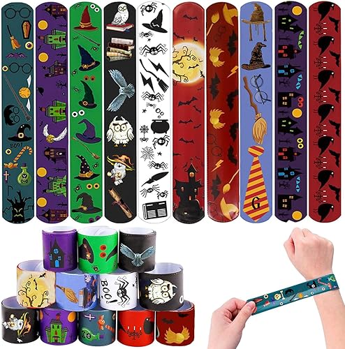 Allberll 50 pulseras de mago de Harry, regalos de fiesta, regalos de mago mágico, suministros de decoración de fiesta para niños, cumpleaños,