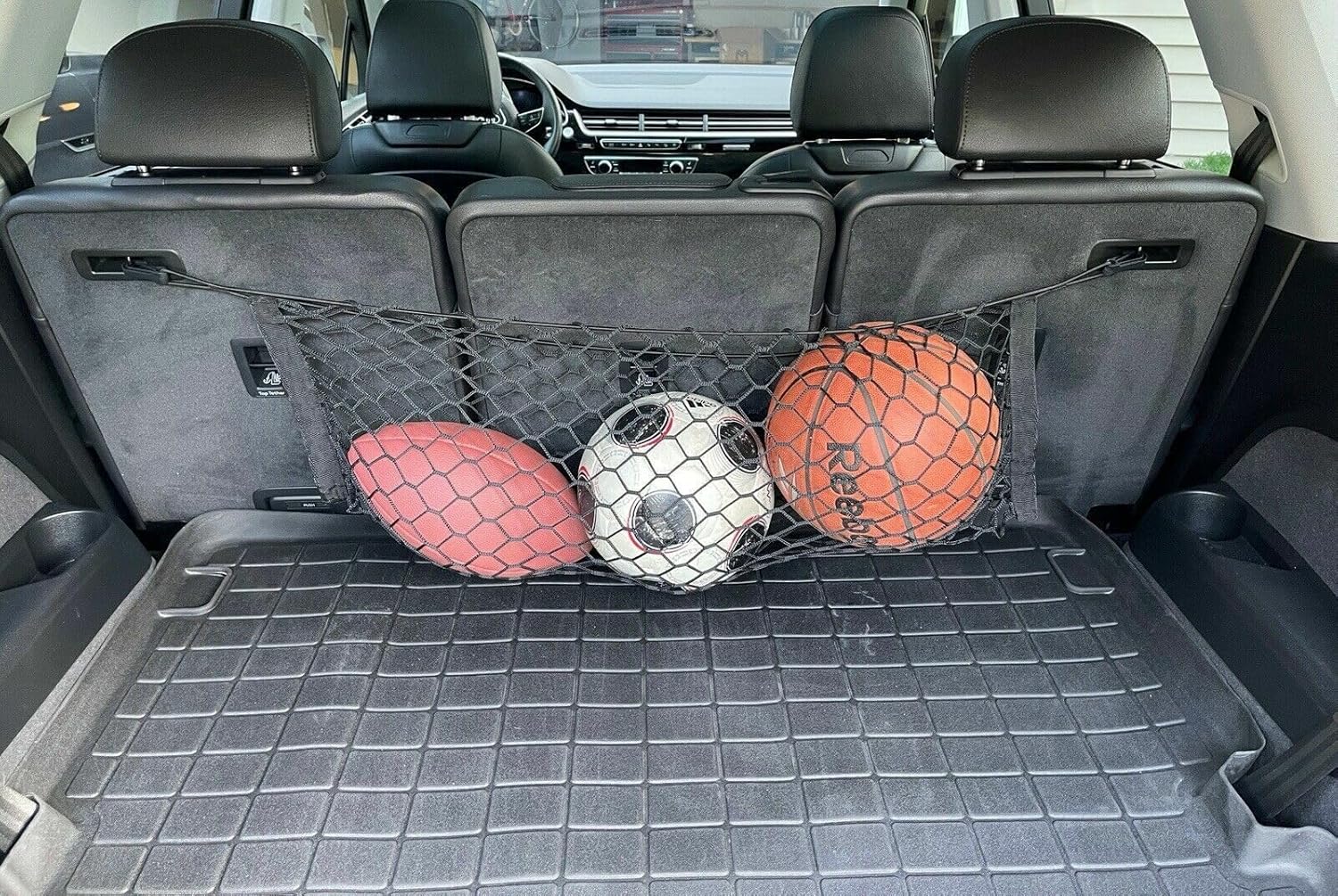 EACCESSORIES EA Rear Trunk Organizer Cargo Net for Audi Q7