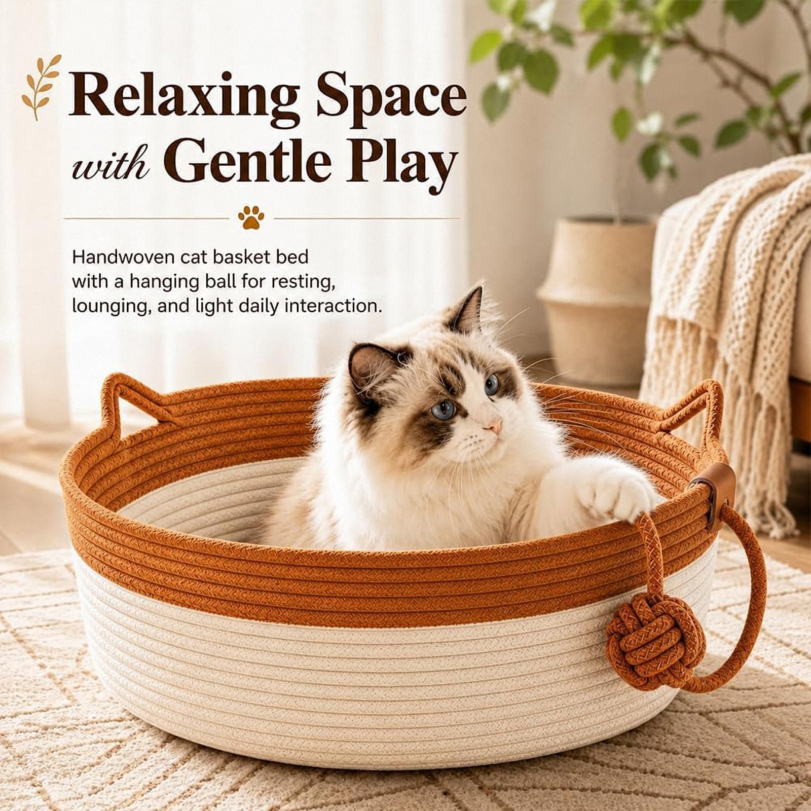Instinct Basket for Cats，Green：L