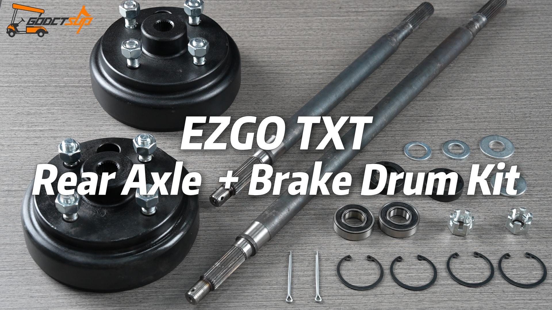 Amazon.com : GODCTSUP EZGO Rear Axle and Brake Hub Drum Assembly