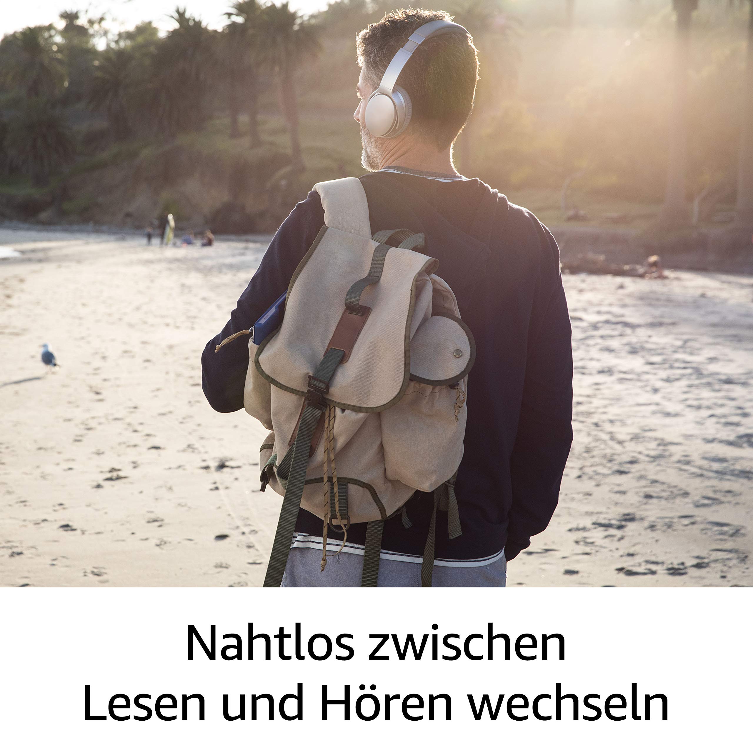 Kindle Oasis, Leselicht mit verstellbarer Farbtemperatur, wasserfest, 32 GB, WLAN, gratis Mobilfunkverbindung + WLAN, Grafit