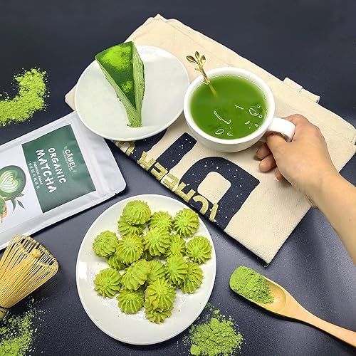 Miniatura 9 de CAMEL Té verde matcha orgánico certificado en polvo matcha de grado culinario premium de 4 onzas en polvo matcha puro de primera cosecha sin azúcar