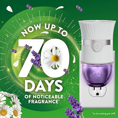 Miniatura 2 de Air Wick Repuesto de aceite perfumado enchufable, 2 unidades, lavanda y manzanilla, aceites esenciales, ambientador