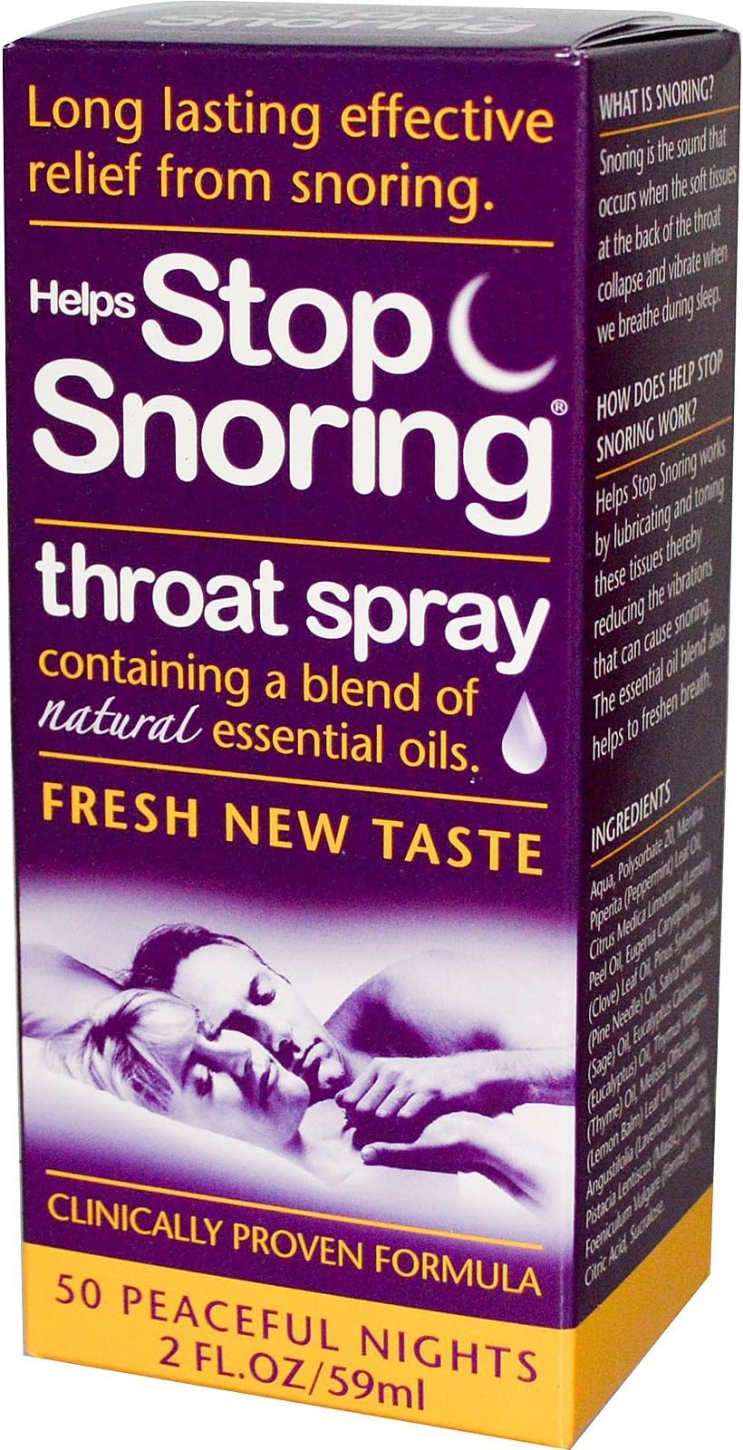 Helps Stop Snoring Throat Spray - 2 fl oz