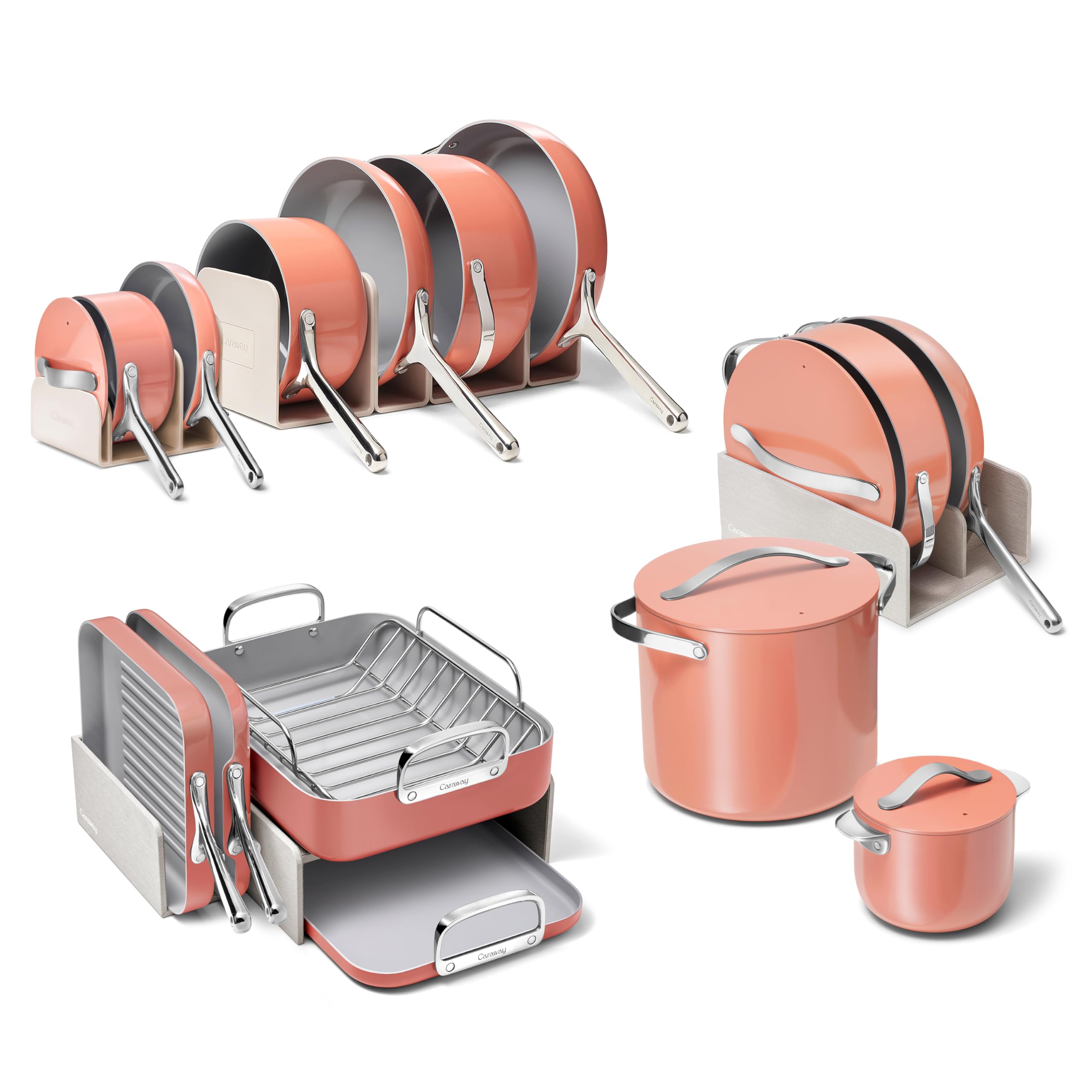 Caraway 31-Piece Non-Stick Ceramic Cookware Bundle