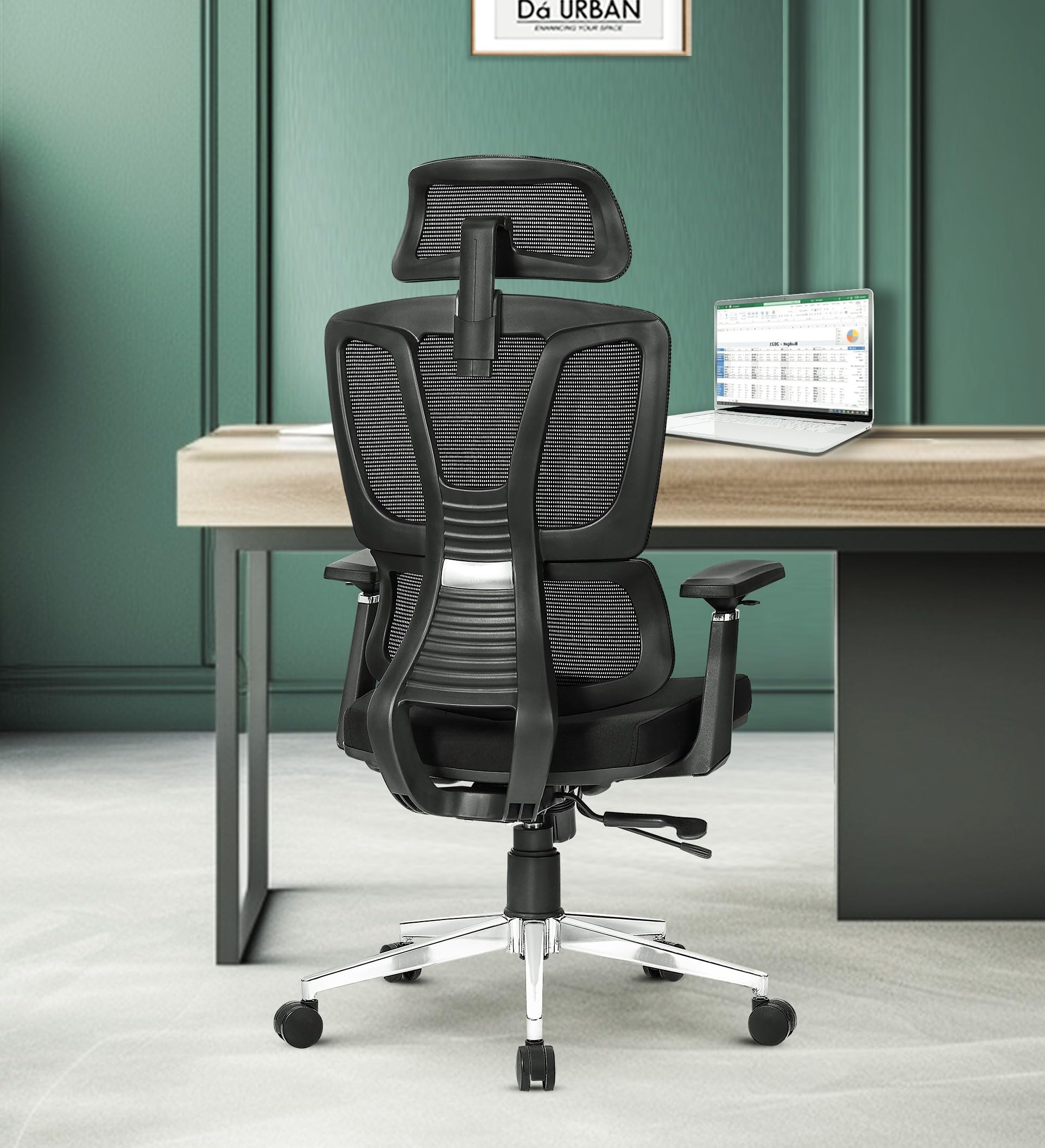 Da URBAN Beatle High Back Mesh Ergonomic Office Chair with 3 Years War
