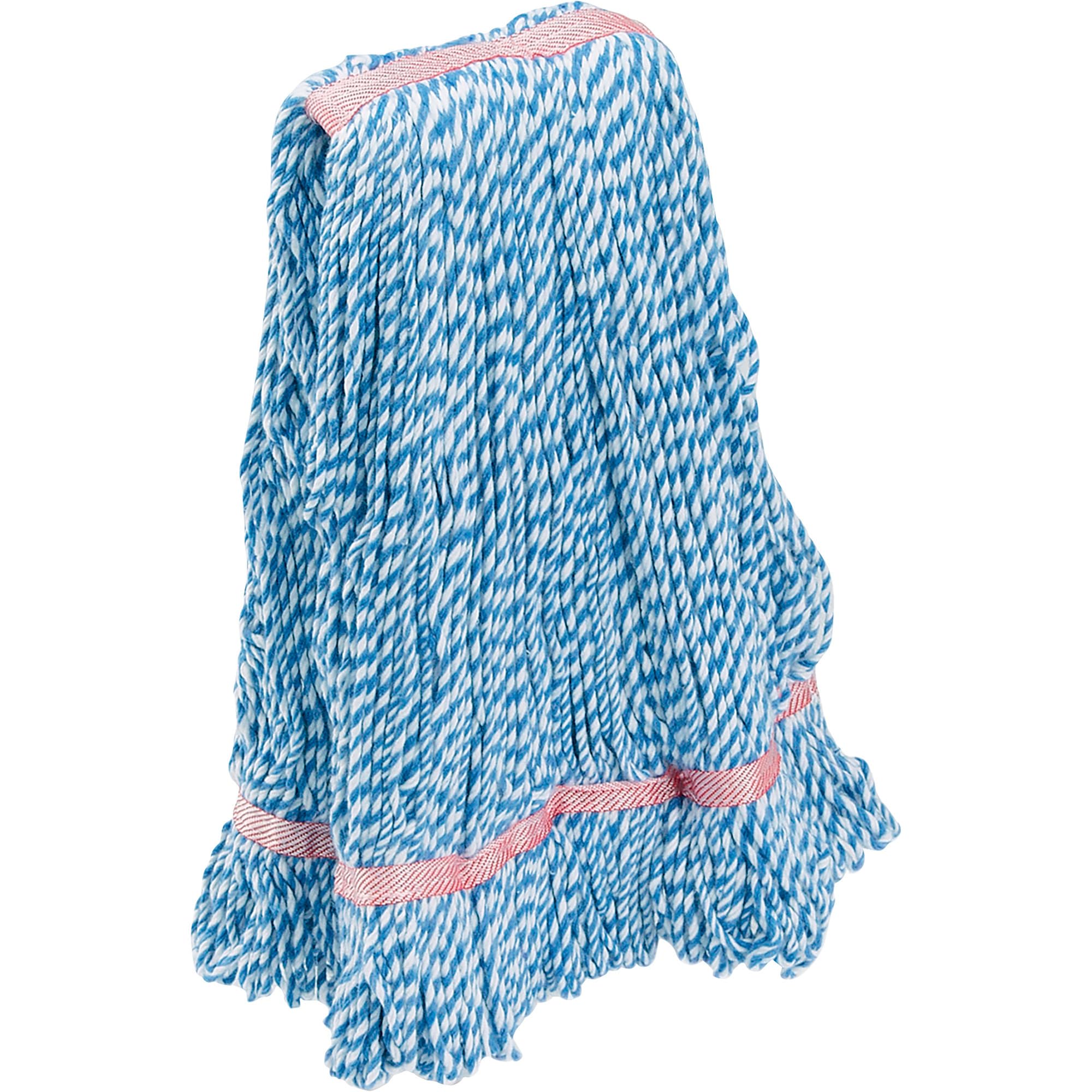 Rubbermaid D252WHI Super Stitch Looped-End Wet Mop Head Cotton/Synthetic Medium Green/White