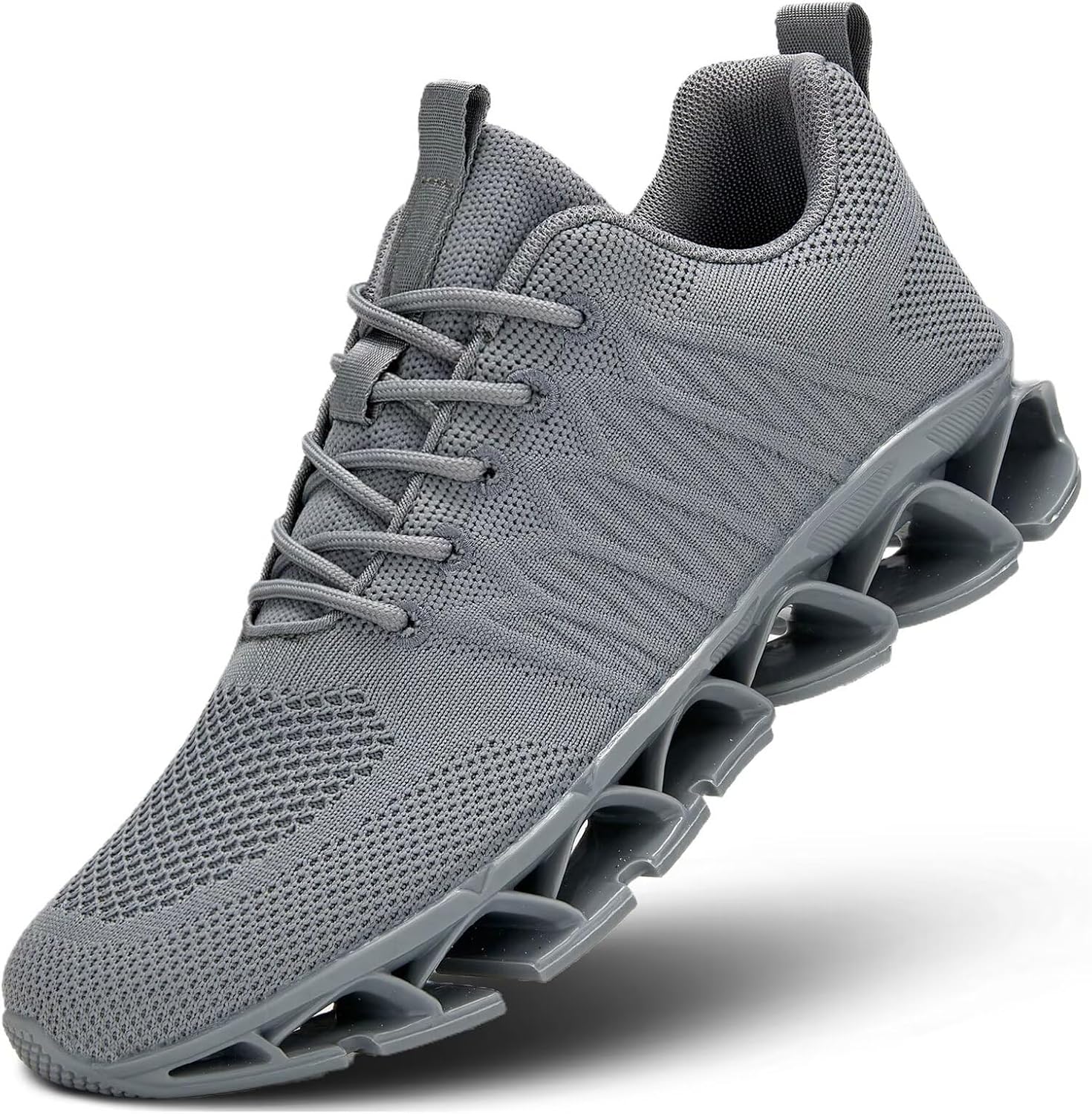 Mens Running Walking Shoes Lace-up Blade Tennis Casual Fashion Sneakers Comfort Non Slip Work Sport Athletic Trainers