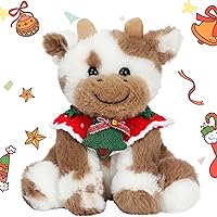 Vista 20 de Hopearl Adorable Vaca de Peluche Suave Juguetes de Animales de Granja de Leche Vacas de Peluche Juguetes de Cumpleaños Lindos para Niños Niñas
