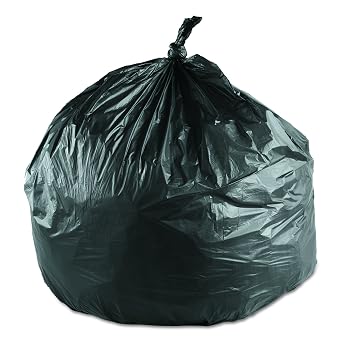 Inteplast Group High-Density Commercial Can Liners, 10 Gal, 6 Microns, 24" X 24", Black, 1,000/carton
