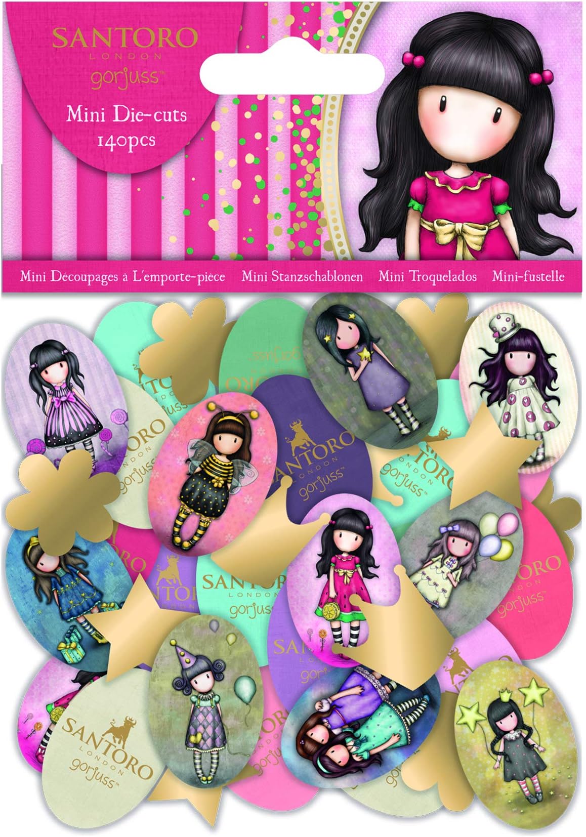 Santoro Gorjuss Die-Cuts, Multi-Colour, One Size