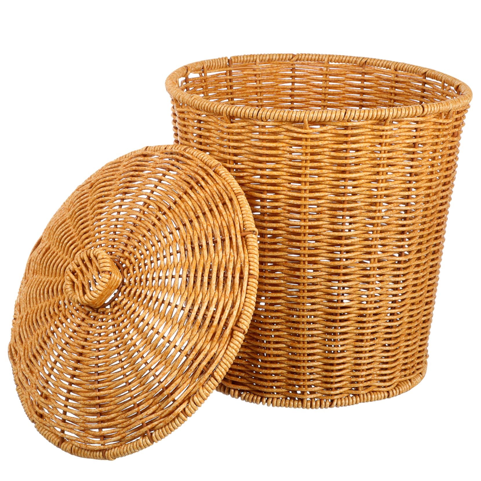 Kichvoe Cesta De Ropa Sucia Con Tapa 11.41X9.25X7.87 Pulgadas Contenedor Multifuncional Para Almacenamiento En Dormitorio Baño Juguetes Y Artículos Diversos