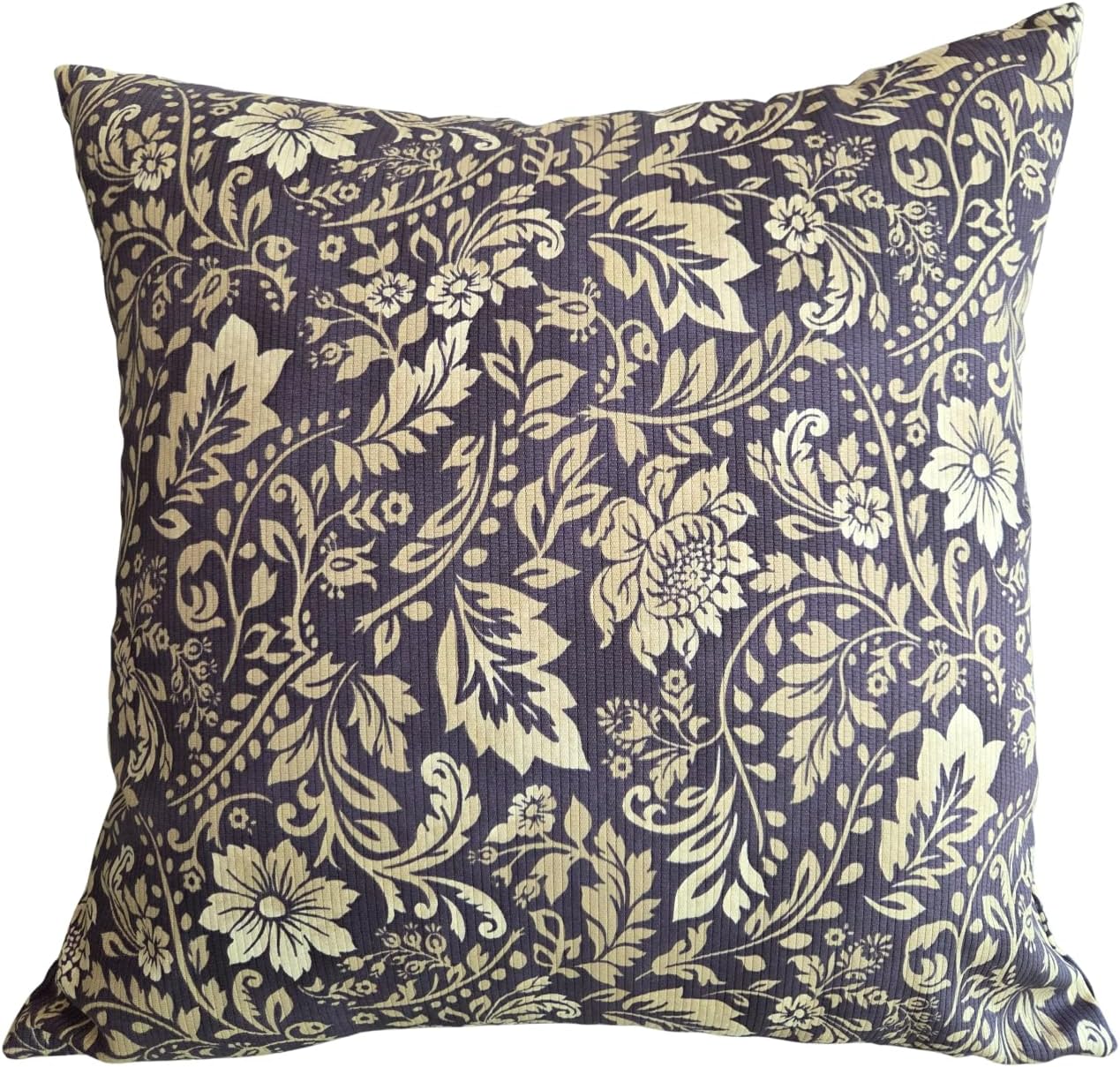Upper East-Purple Decorative Throw Pillow Cover 20x20, Cotton Dobby, Made in Korea