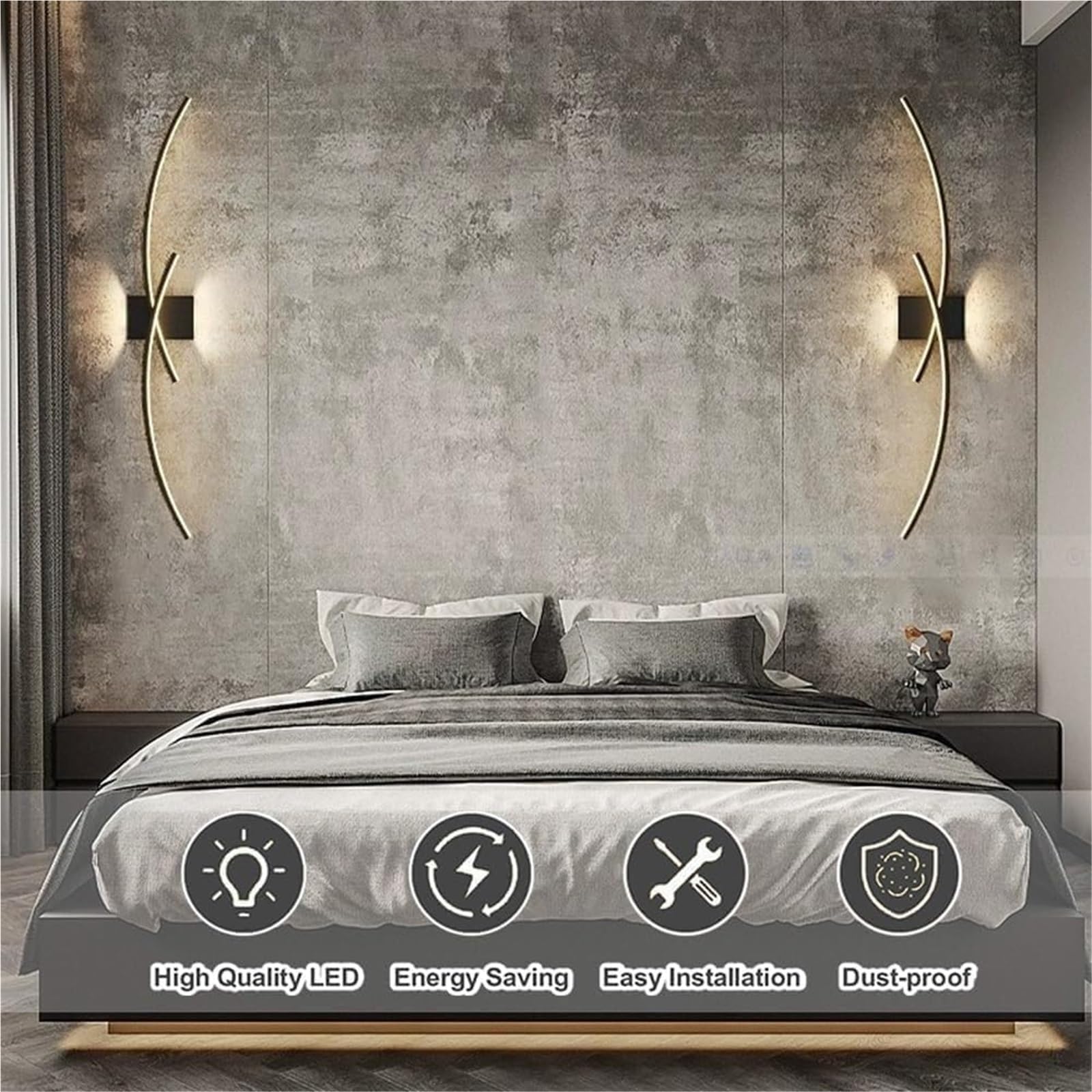 Applique da Parete Moderne in Alluminio LED per Interni Come Soggiorno Camera da Letto E Corridoio con Faretti Regolabili