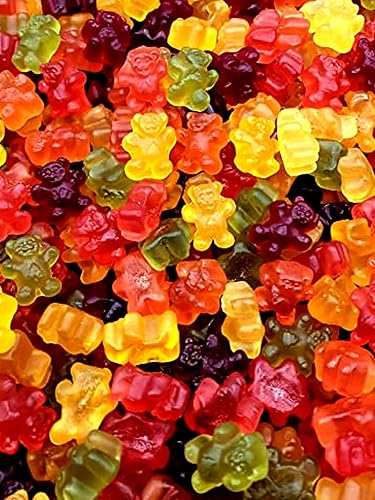 Black Forest Organic Gummy Bears Caramelos de 8 libras a granel sabores afrutados clásicos gomitas saludables con jugo de fruta real para aperitivos