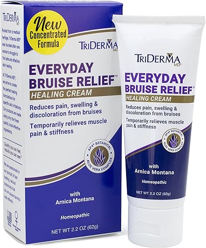 Miniatura 8 de TriDerma Bruise Defense Healing Cream for Those Who Bruise Easily, Rids Discoloration and Bruising with Arnica, AP4 Aloe and MSM, 4.2 oz