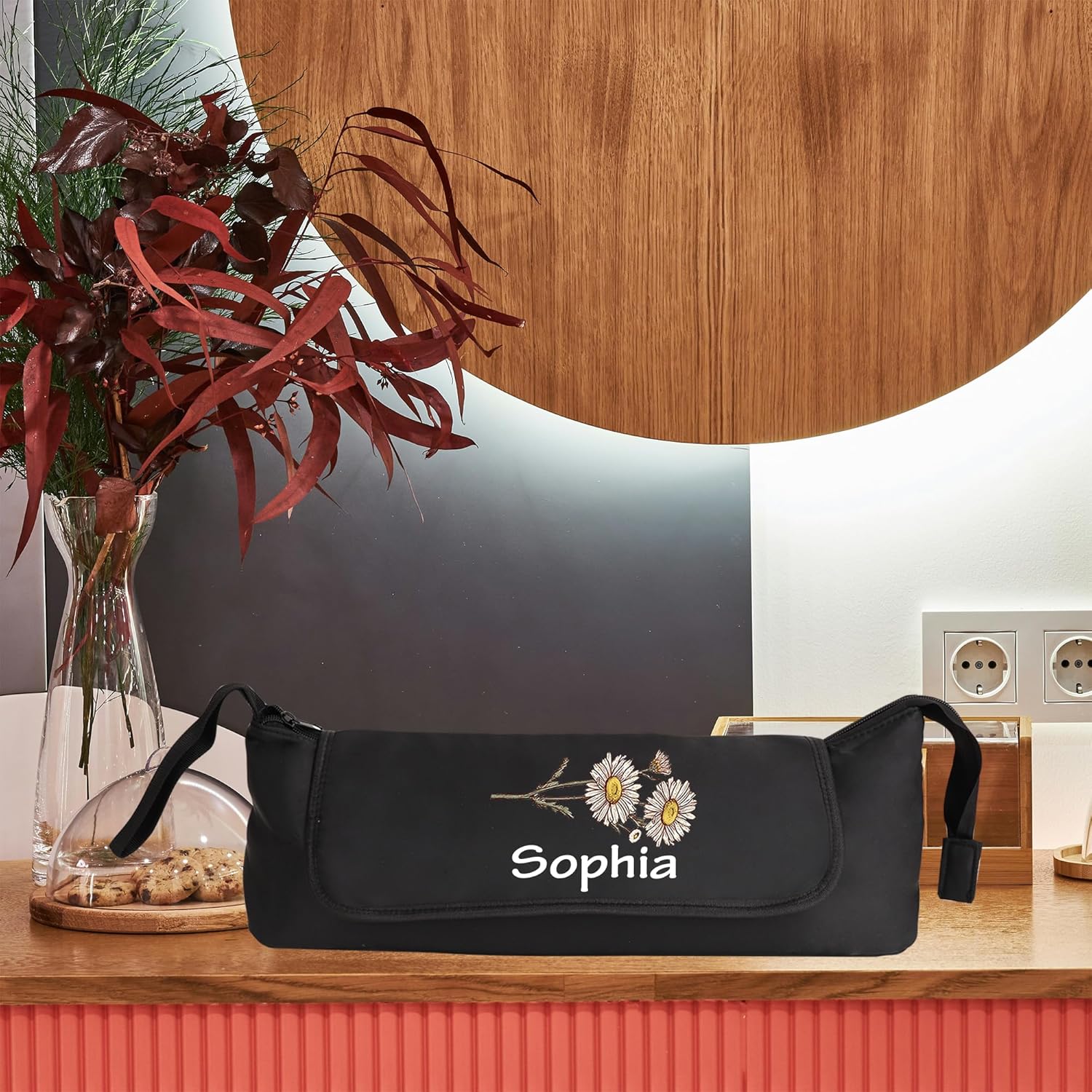 Personalized Hair Tools Travel Bag with Name Birth Flower Portable Hair Tool Travel Case Organizer with Heat Resistant Mat Personalized Hair Tool Travel Bag Curling Iron Hair Accessories 3 81mzGkAAEGL. AC SL1500