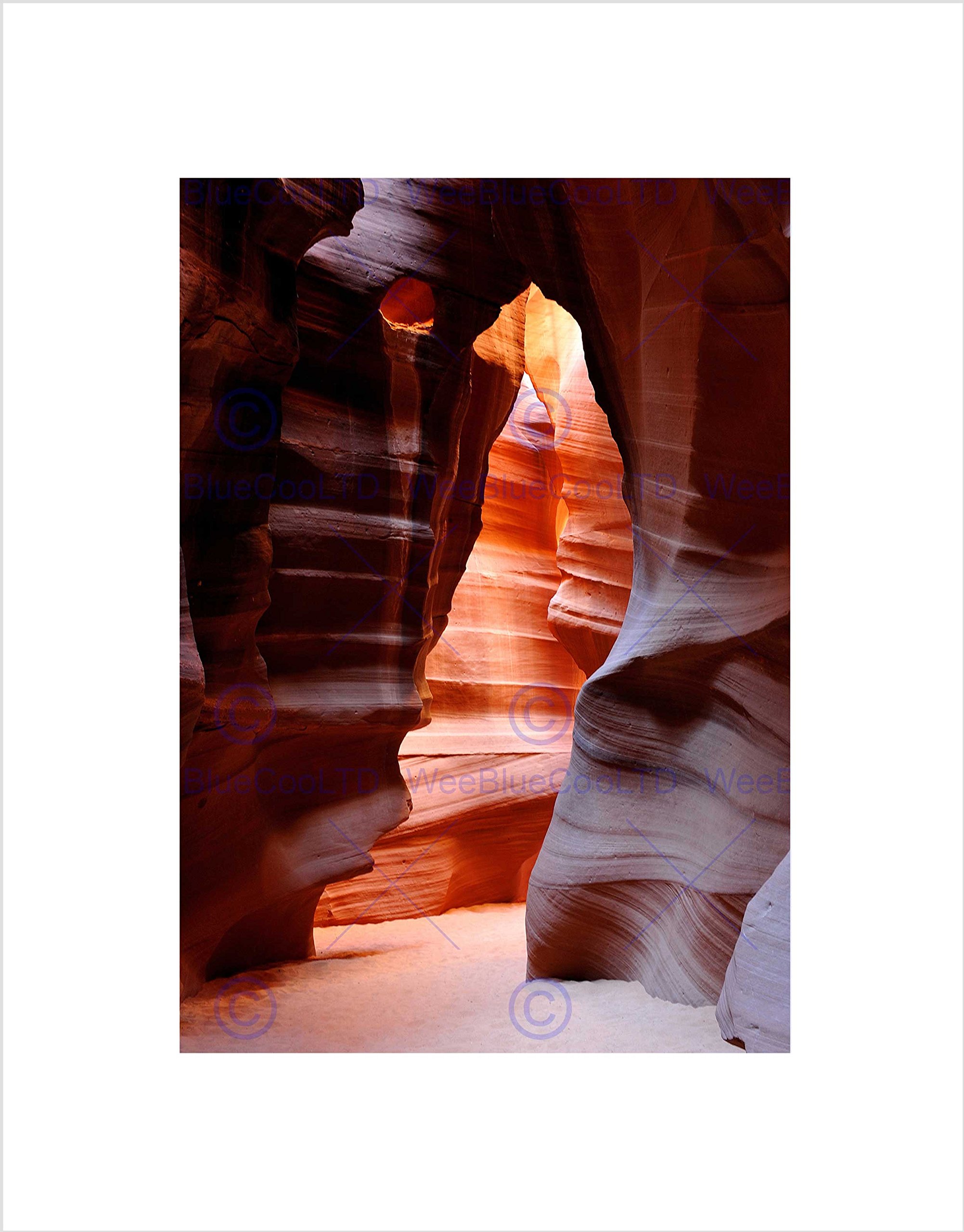 Wee Blue Coo Antelope Canyon Arizona Cave Art Wall Art Print