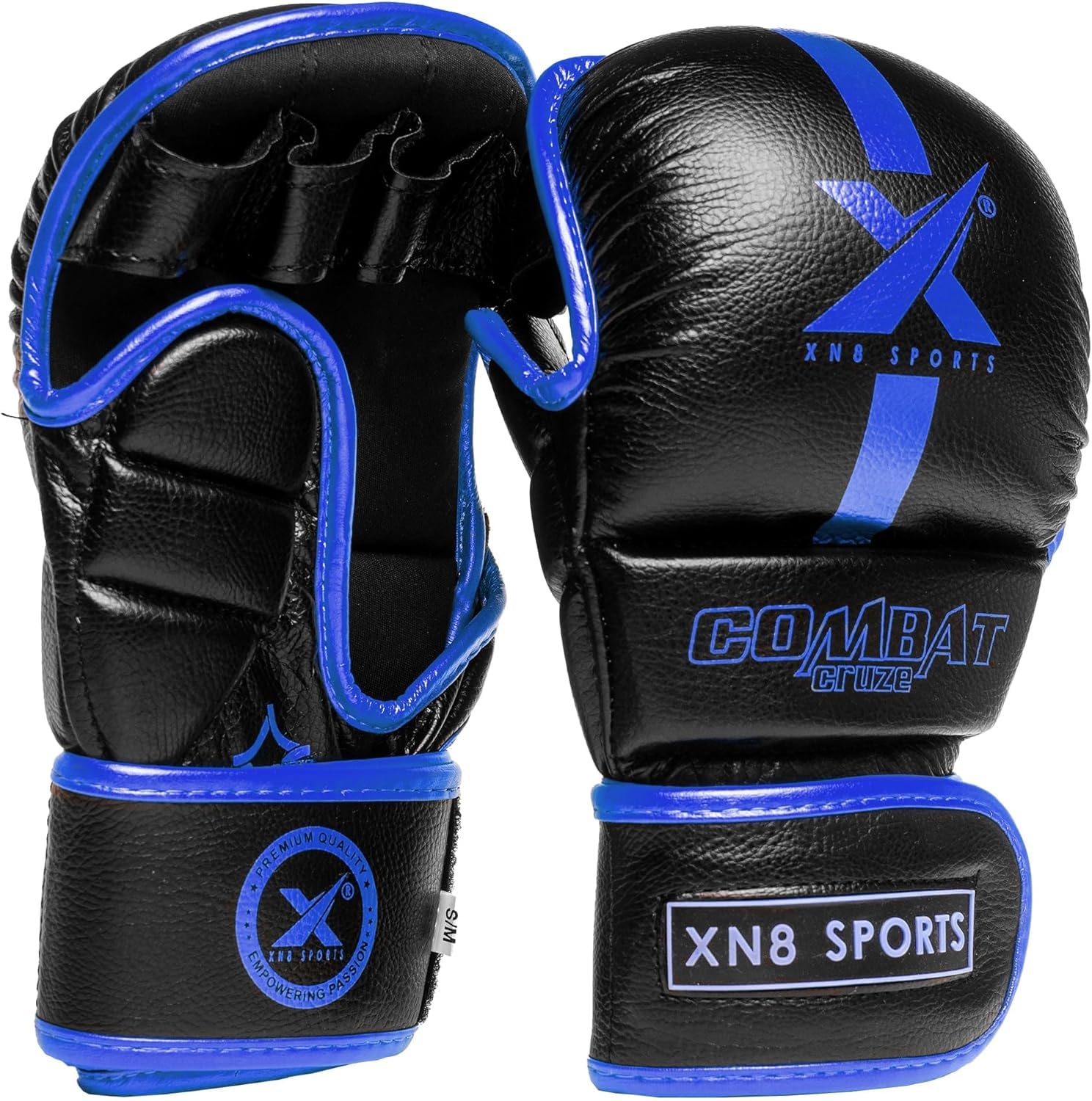 XN8 MMA Gloves for Martial Arts Training and Grappling Sparring Mitts for Kickboxing Muay Thai
