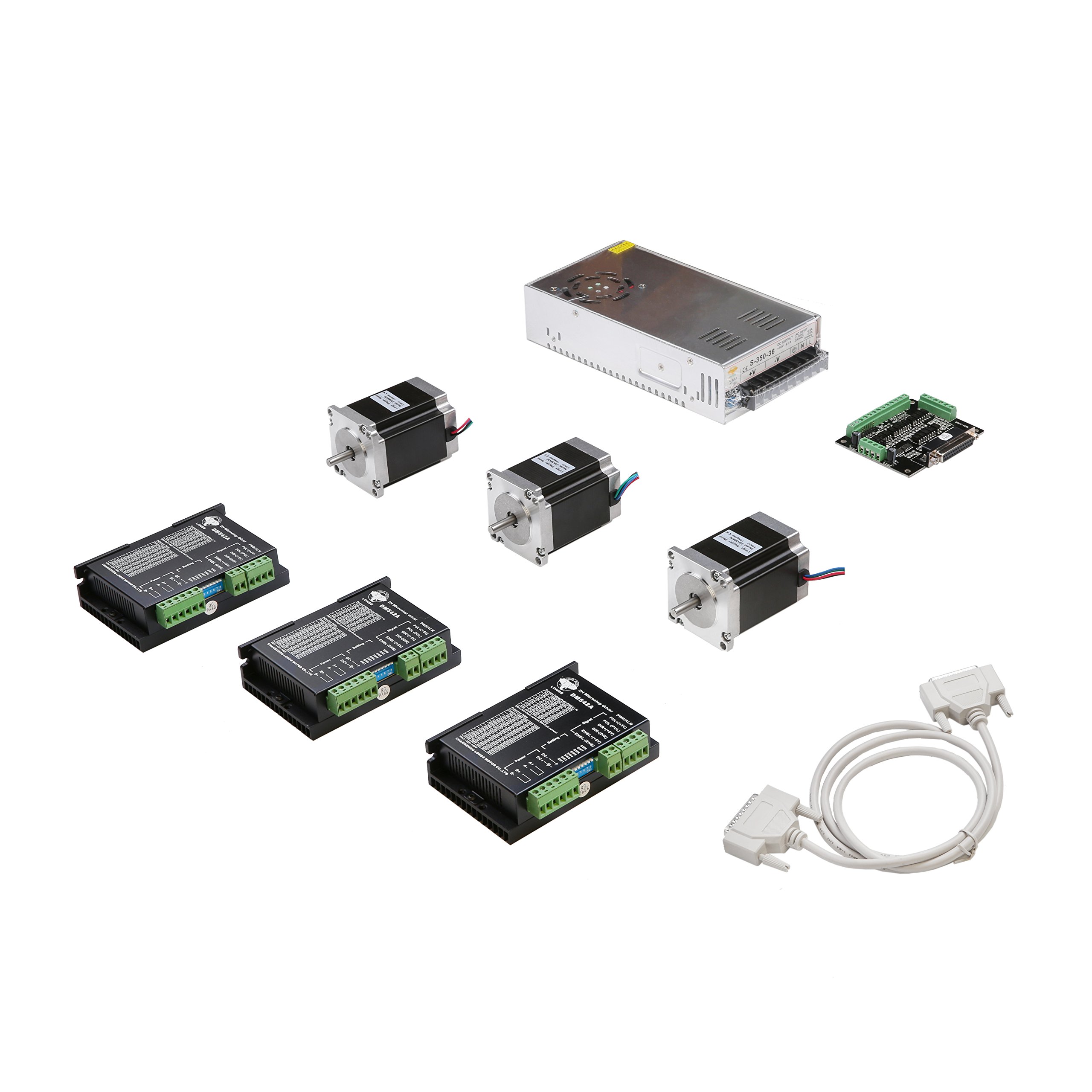 3axis Nema 23 Stepper Motor 270oz-in &Driver Dm542a 4.2a CNC Router