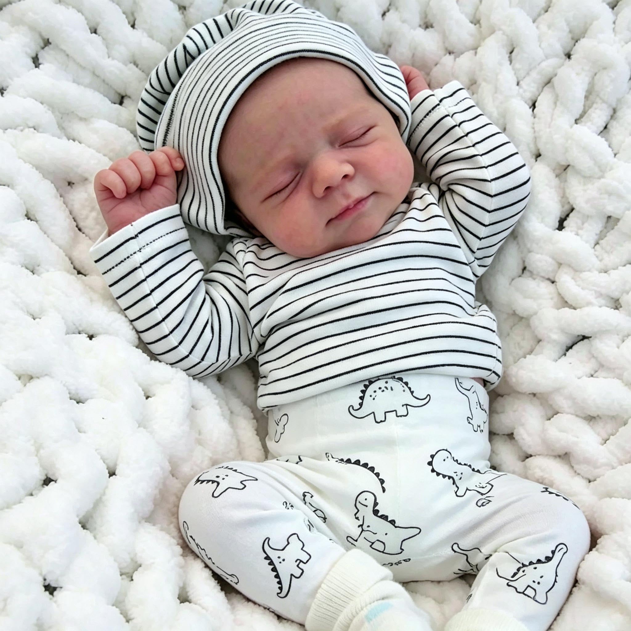 Anano Reborn Baby Lebensecht 45CM Reborn Baby Junge Puppe Babypuppen Wie Echt Lebensecht Reborn Puppen Wie Echt