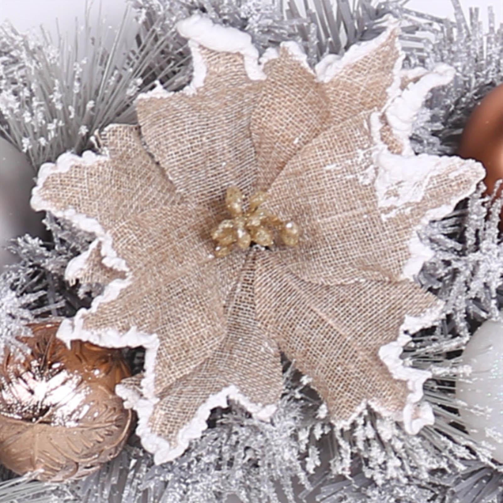 Corona de Puerta de Invierno | 15.75in Guirnaldas navideñas Nevadas Ramas