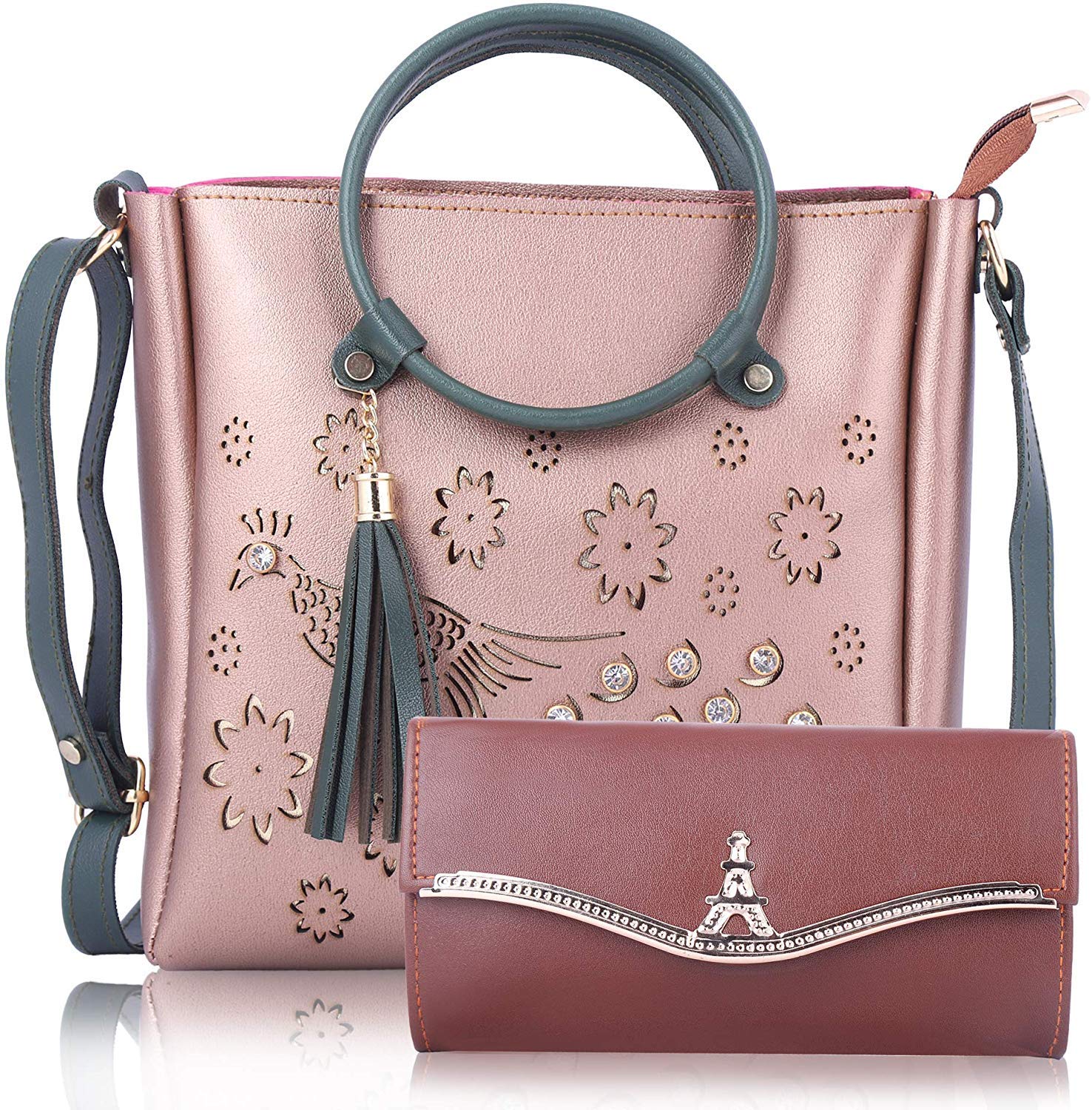 ARV Handbags For Women And Girls With Clutch Bag for Women Combo, PU Tote Bags, oteawe Women Purses Handbags And Clutch