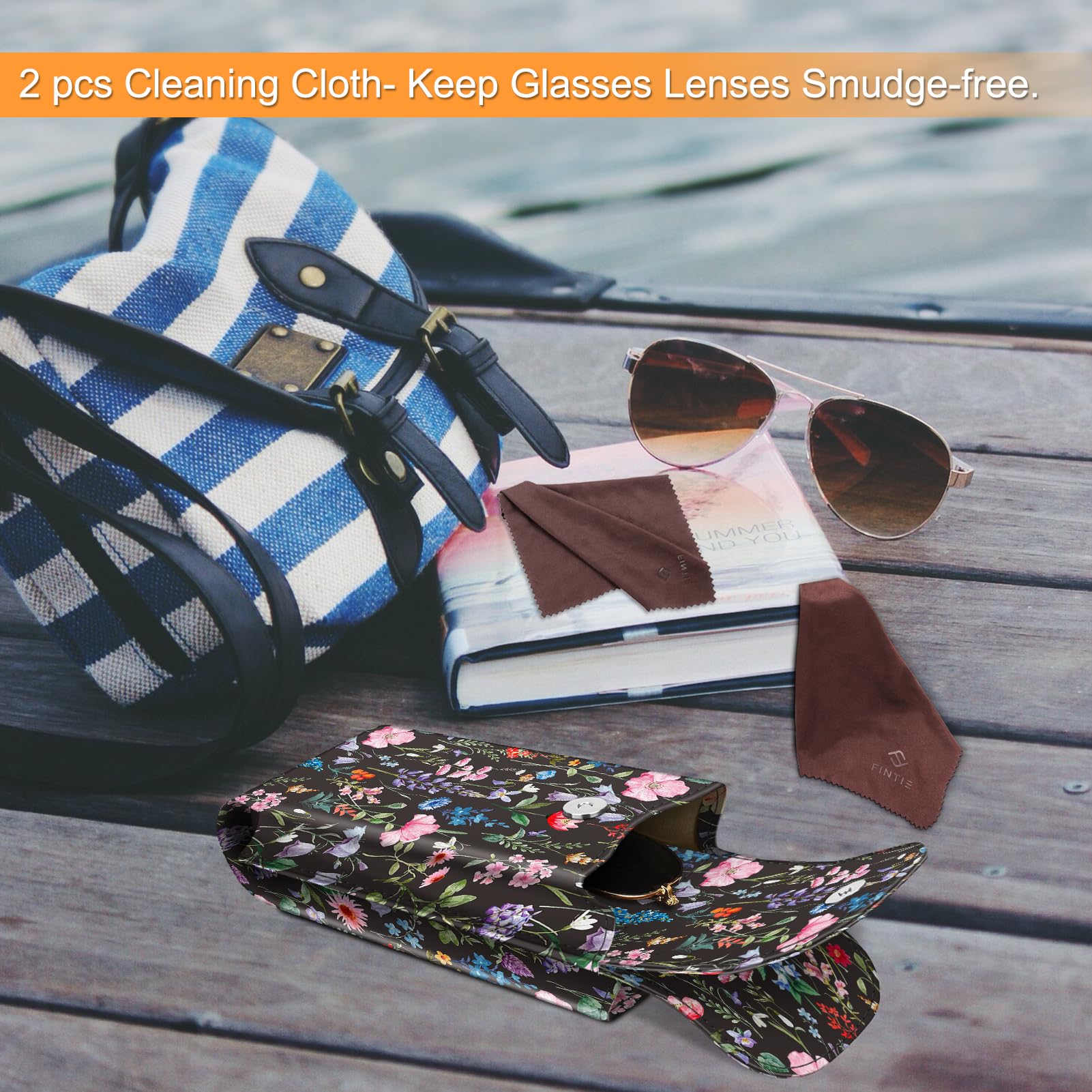 FINTIE Etui na okulary Uniseks Double Glasses Case