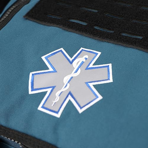 Miniatura 7 de Lightning X Premium - Bolsa médica modular prellenada para traumatismos EMSEMT  Kit de primera respuesta completamente surtido, color azul